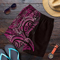 New Zealand Hammerhead Shark Shorts for Men Maori Haehae Mangopare Pink - Aussie Hoodie