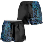 New Zealand Hammerhead Shark Shorts for Women Maori Haehae Mangopare Galaxy - Aussie Hoodie