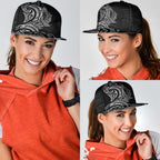 New Zealand Hammerhead Shark Snapback Cap Maori Haehae Mangopare Black - Aussie Hoodie