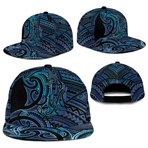 New Zealand Hammerhead Shark Snapback Cap Maori Haehae Mangopare Galaxy - Aussie Hoodie