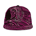 New Zealand Hammerhead Shark Snapback Cap Maori Haehae Mangopare Pink - Aussie Hoodie