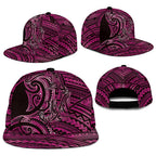 New Zealand Hammerhead Shark Snapback Cap Maori Haehae Mangopare Pink - Aussie Hoodie