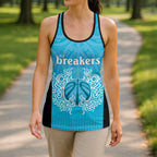 New Zealand Hollow Tank Top Fire Basketball Maori Tribal Sky Blue - Aussie Hoodie