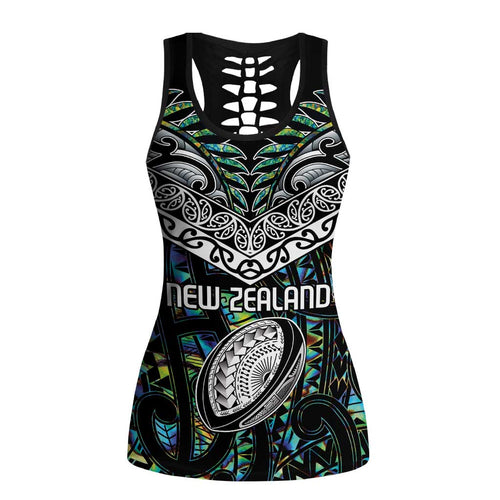 New Zealand Hollow Tank Top Maori Rugby Tattoo Papua Shell - Aussie Hoodie
