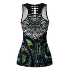 New Zealand Hollow Tank Top Maori Rugby Tattoo Papua Shell - Aussie Hoodie