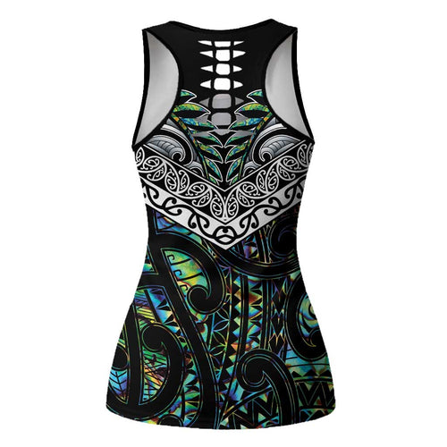 New Zealand Hollow Tank Top Maori Rugby Tattoo Papua Shell - Aussie Hoodie