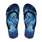 New Zealand Humpback Whale Matariki Flip Flops Maori New Year Taniko Niho Taniwha