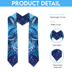 New Zealand Humpback Whale Matariki Graduation Stole Maori New Year Taniko Niho Taniwha