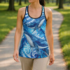 New Zealand Humpback Whale Matariki Hollow Tank Top Maori New Year Taniko Niho Taniwha