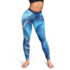 New Zealand Humpback Whale Matariki Leggings Maori New Year Taniko Niho Taniwha