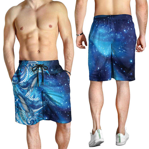 New Zealand Humpback Whale Matariki Shorts for Men Maori New Year Taniko Niho Taniwha