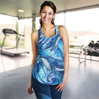 New Zealand Humpback Whale Matariki Women Racerback Tank Maori New Year Taniko Niho Taniwha