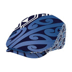 New Zealand Jeff Hat Aotearoa Kowhaiwhai Mix Taniko Art - Blue - Aussie Hoodie
