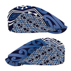 New Zealand Jeff Hat Aotearoa Kowhaiwhai Mix Taniko Art - Blue - Aussie Hoodie