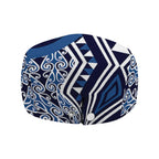 New Zealand Jeff Hat Aotearoa Kowhaiwhai Mix Taniko Art - Blue - Aussie Hoodie