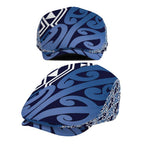 New Zealand Jeff Hat Aotearoa Kowhaiwhai Mix Taniko Art - Blue - Aussie Hoodie