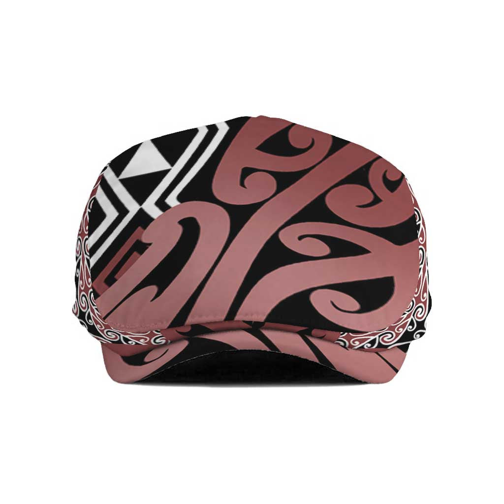 New Zealand Jeff Hat Aotearoa Kowhaiwhai Mix Taniko Art - Brown - Aussie Hoodie