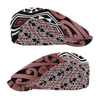 New Zealand Jeff Hat Aotearoa Kowhaiwhai Mix Taniko Art - Brown - Aussie Hoodie