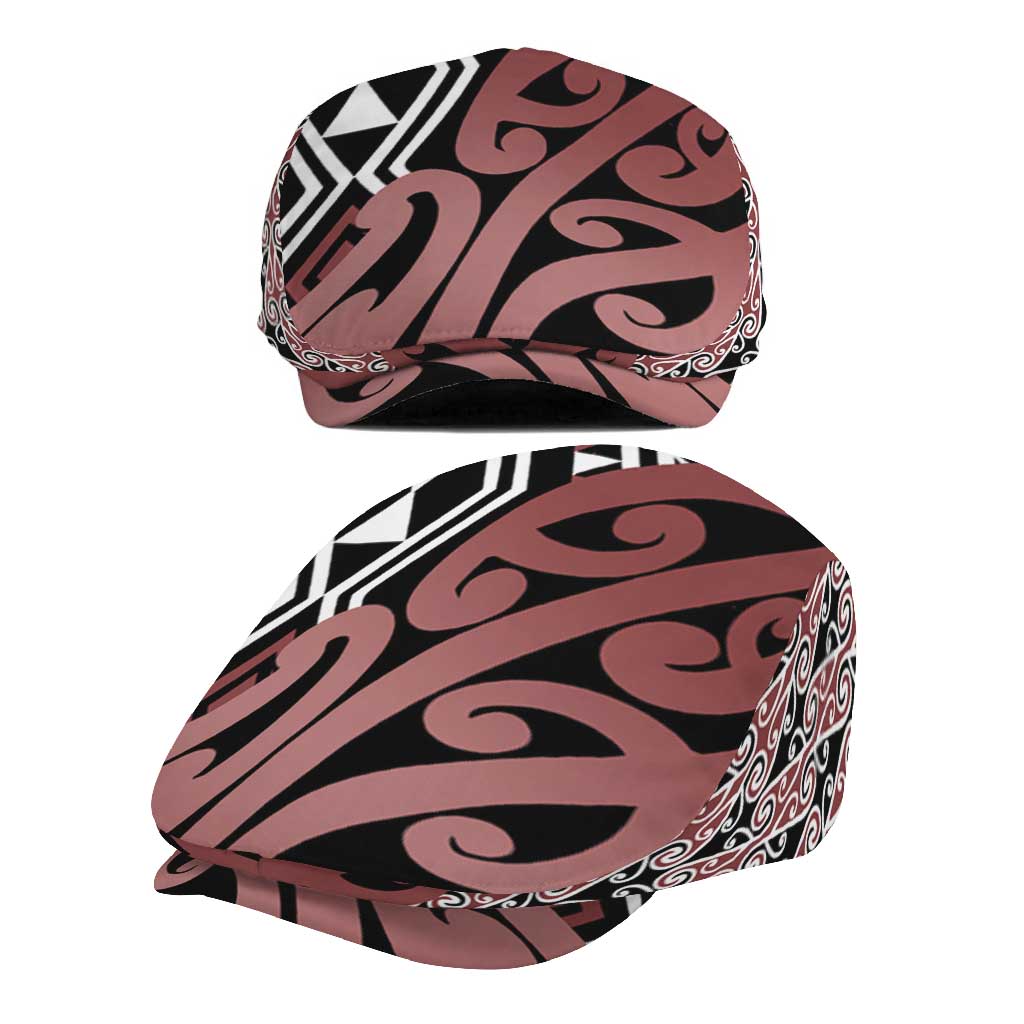 New Zealand Jeff Hat Aotearoa Kowhaiwhai Mix Taniko Art - Brown - Aussie Hoodie