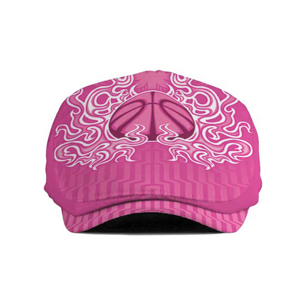 New Zealand Jeff Hat Fire Basketball Maori Tribal Pink - Aussie Hoodie