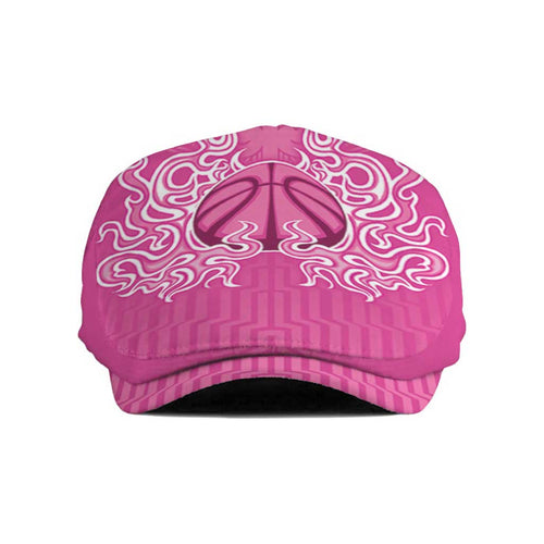 New Zealand Jeff Hat Fire Basketball Maori Tribal Pink - Aussie Hoodie
