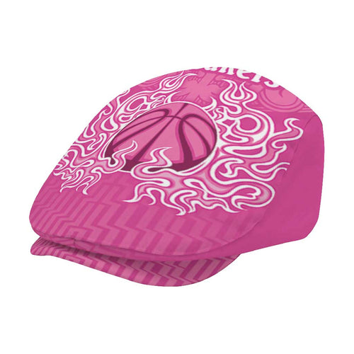 New Zealand Jeff Hat Fire Basketball Maori Tribal Pink - Aussie Hoodie