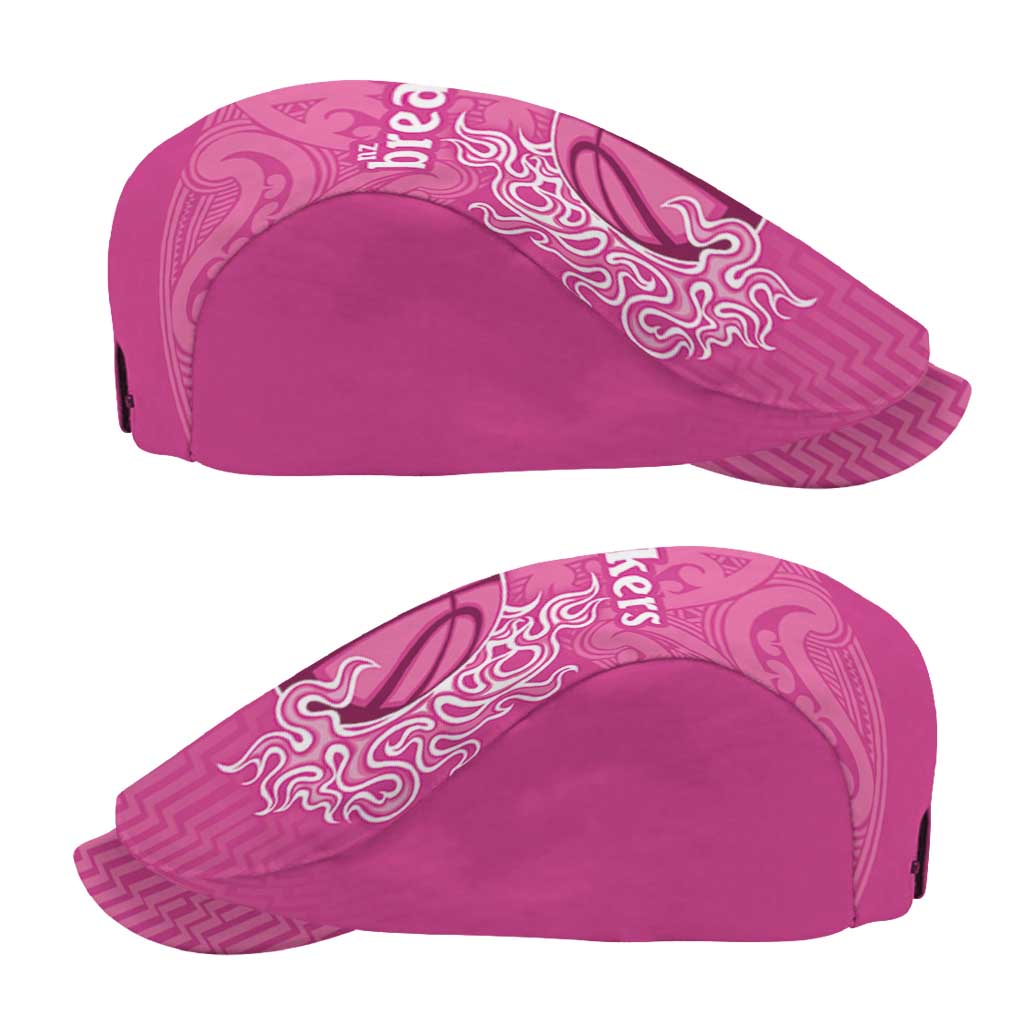 New Zealand Jeff Hat Fire Basketball Maori Tribal Pink - Aussie Hoodie