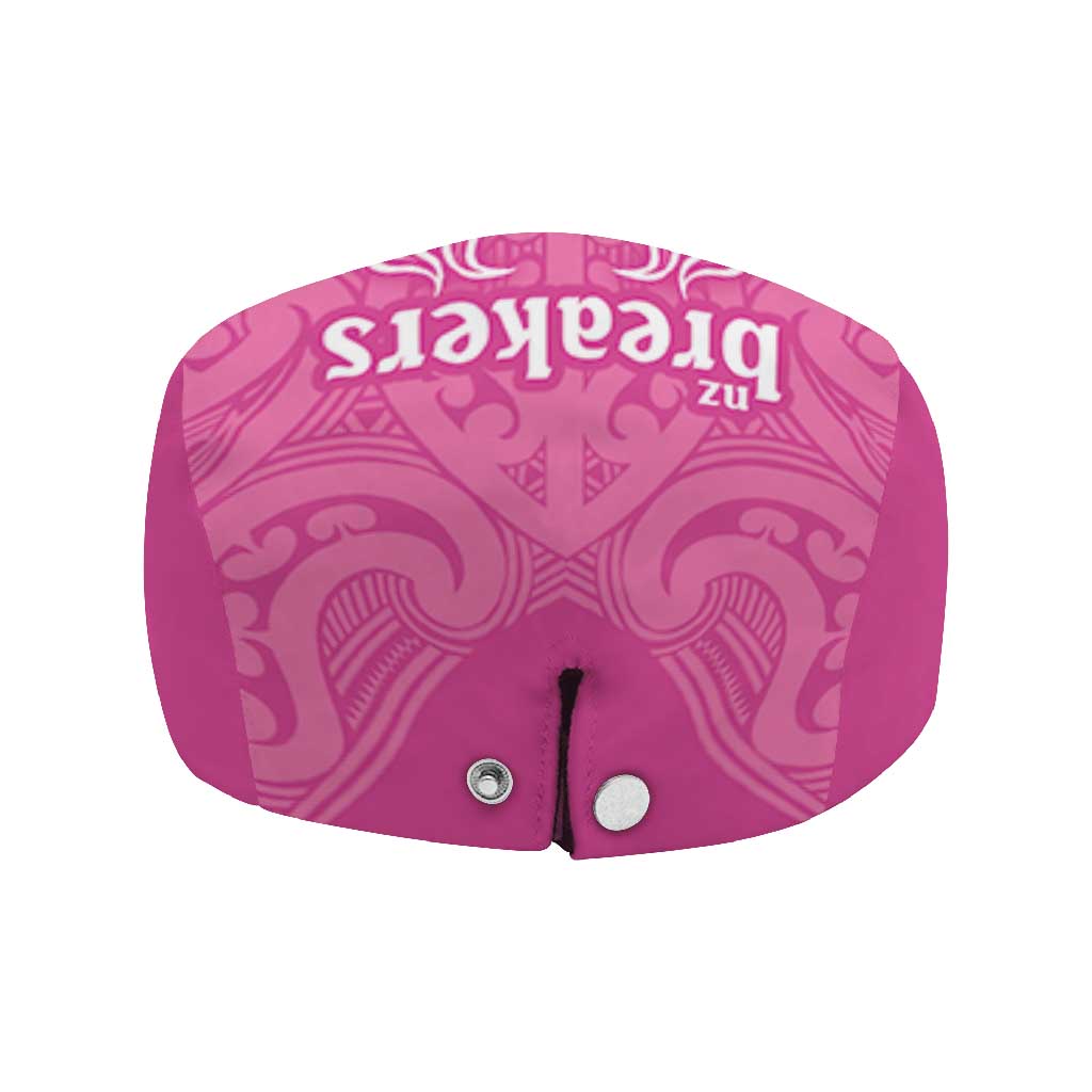 New Zealand Jeff Hat Fire Basketball Maori Tribal Pink - Aussie Hoodie