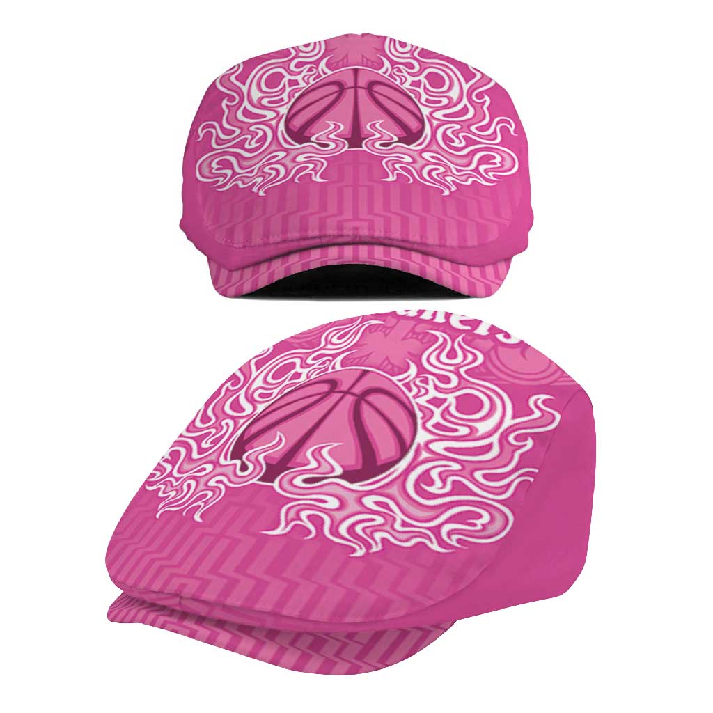 New Zealand Jeff Hat Fire Basketball Maori Tribal Pink - Aussie Hoodie