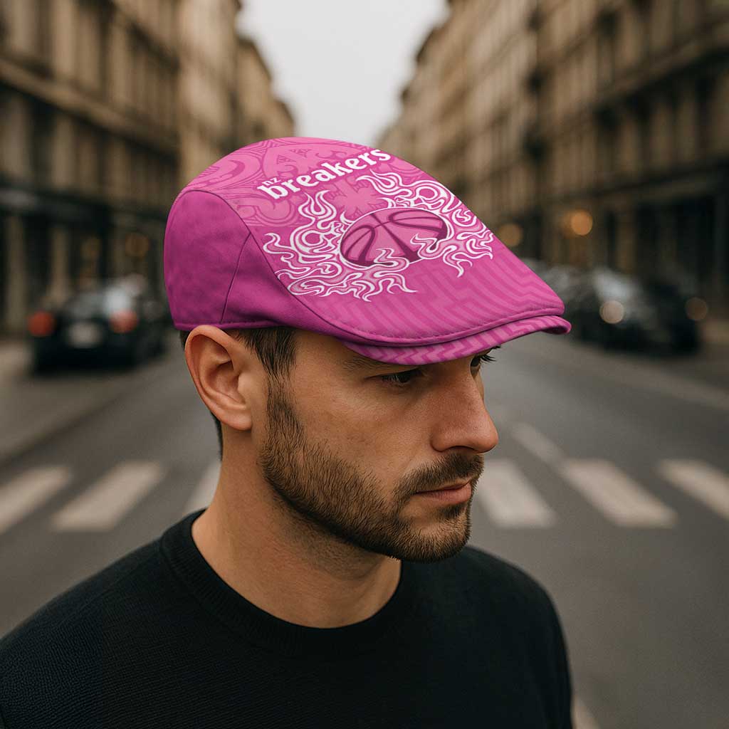 New Zealand Jeff Hat Fire Basketball Maori Tribal Pink - Aussie Hoodie