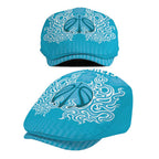 New Zealand Jeff Hat Fire Basketball Maori Tribal Sky Blue - Aussie Hoodie
