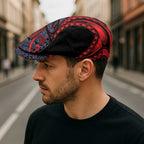 New Zealand Jeff Hat Maori Kiwiana Pattern Tukutuku Motif