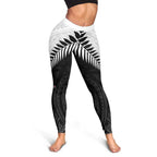 New Zealand Leggings Aotearoa Maori Kiwi Black Fern - Aussie Hoodie