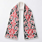 New Zealand Maori Kowhaiwhai Ngaru Pocket Scarf