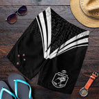 New Zealand Maori Rugby Shorts for Men Aotearoa Tribal Motif Retro Concept