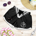 New Zealand Maori Rugby Shorts for Women Aotearoa Tribal Motif Retro Concept
