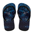 New Zealand New Year-Matariki Flip Flops Aotearoa Maori Tattoo Galaxy Sky
