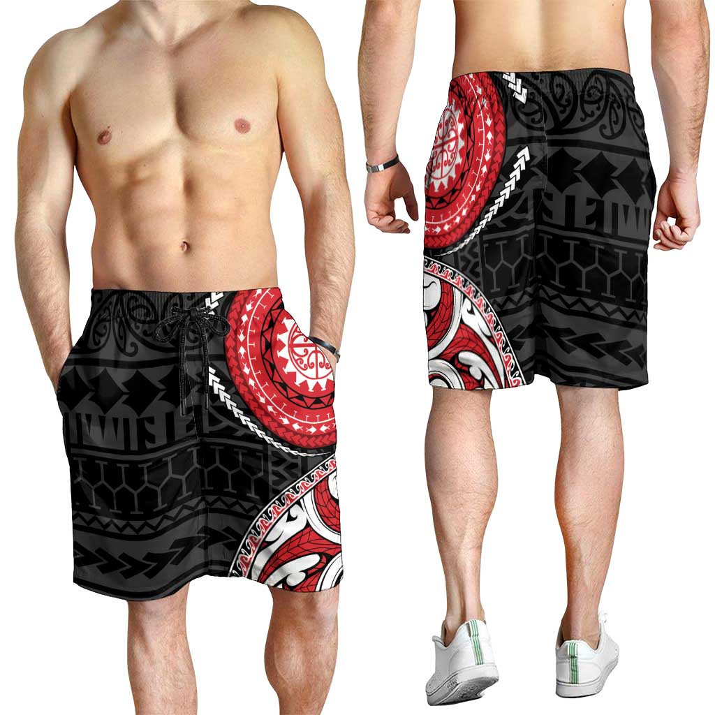 New Zealand Red Maori Koru Simple Style Shorts for Men