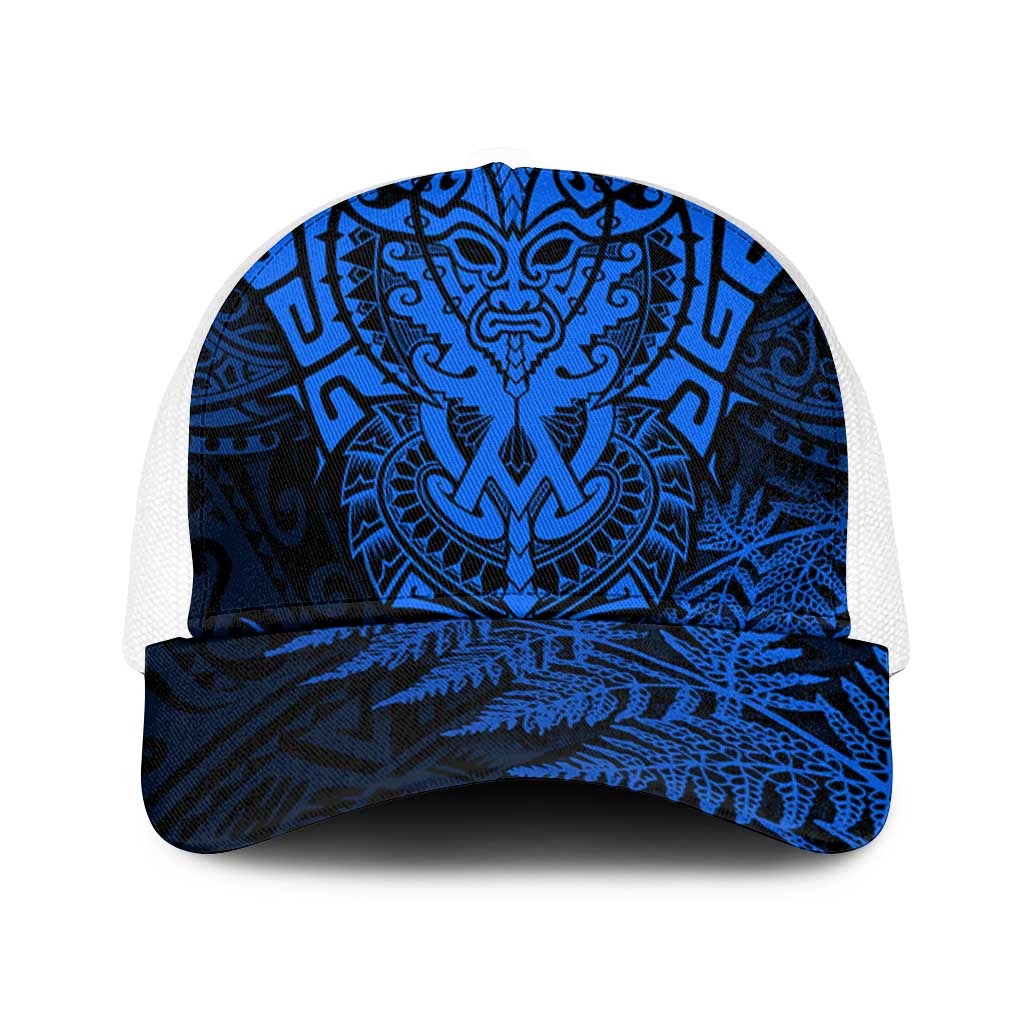 New Zealand Rugby All Blue Baseball Net Cap Silver Fern All Black Mix Ta Moko - Aussie Hoodie