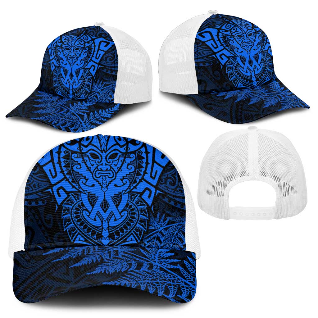 New Zealand Rugby All Blue Baseball Net Cap Silver Fern All Black Mix Ta Moko - Aussie Hoodie