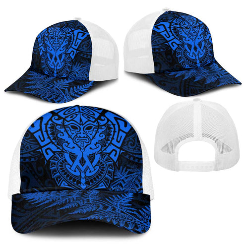 New Zealand Rugby All Blue Baseball Net Cap Silver Fern All Black Mix Ta Moko - Aussie Hoodie