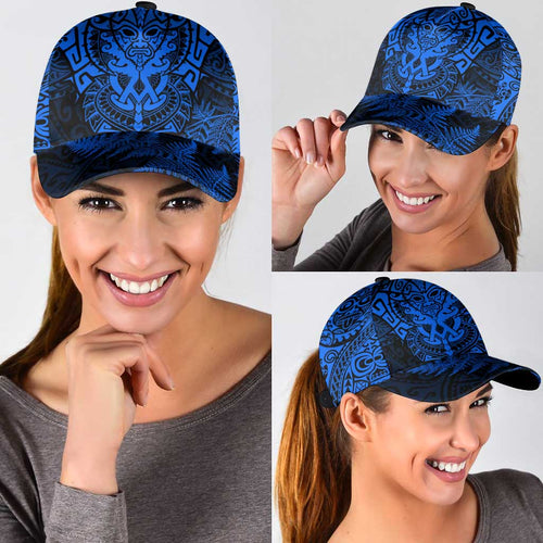 New Zealand Rugby All Blue Classic Cap Silver Fern All Black Mix Ta Moko LT09