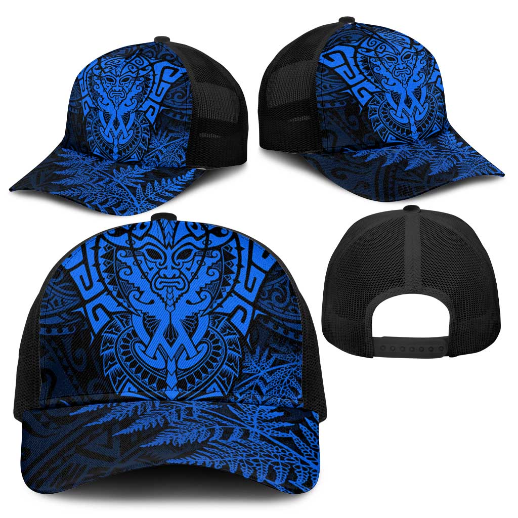 New Zealand Rugby All Blue Mesh Trucker Cap Silver Fern All Black Mix Ta Moko - Aussie Hoodie