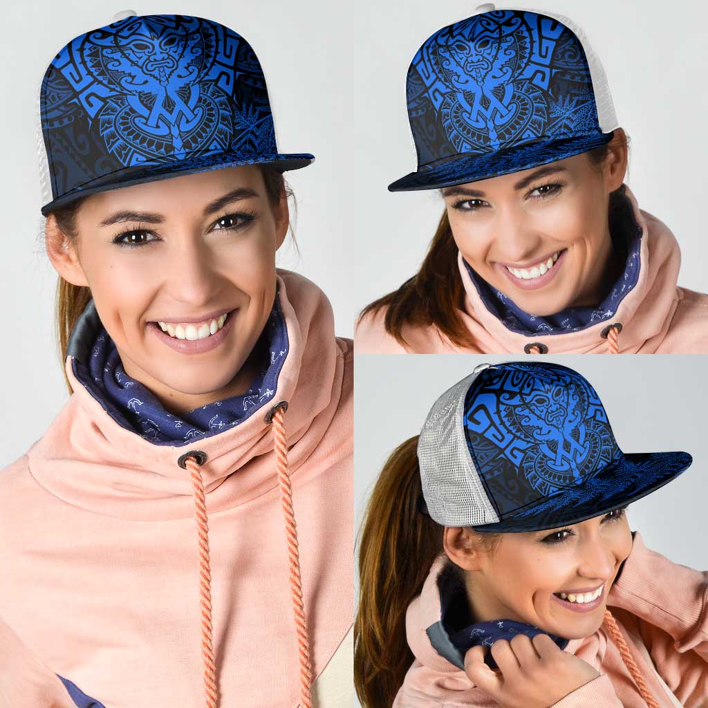 New Zealand Rugby All Blue Mesh Trucker Cap Silver Fern All Black Mix Ta Moko - Aussie Hoodie