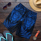 New Zealand Rugby All Blue Shorts for Men Silver Fern All Black Mix Ta Moko