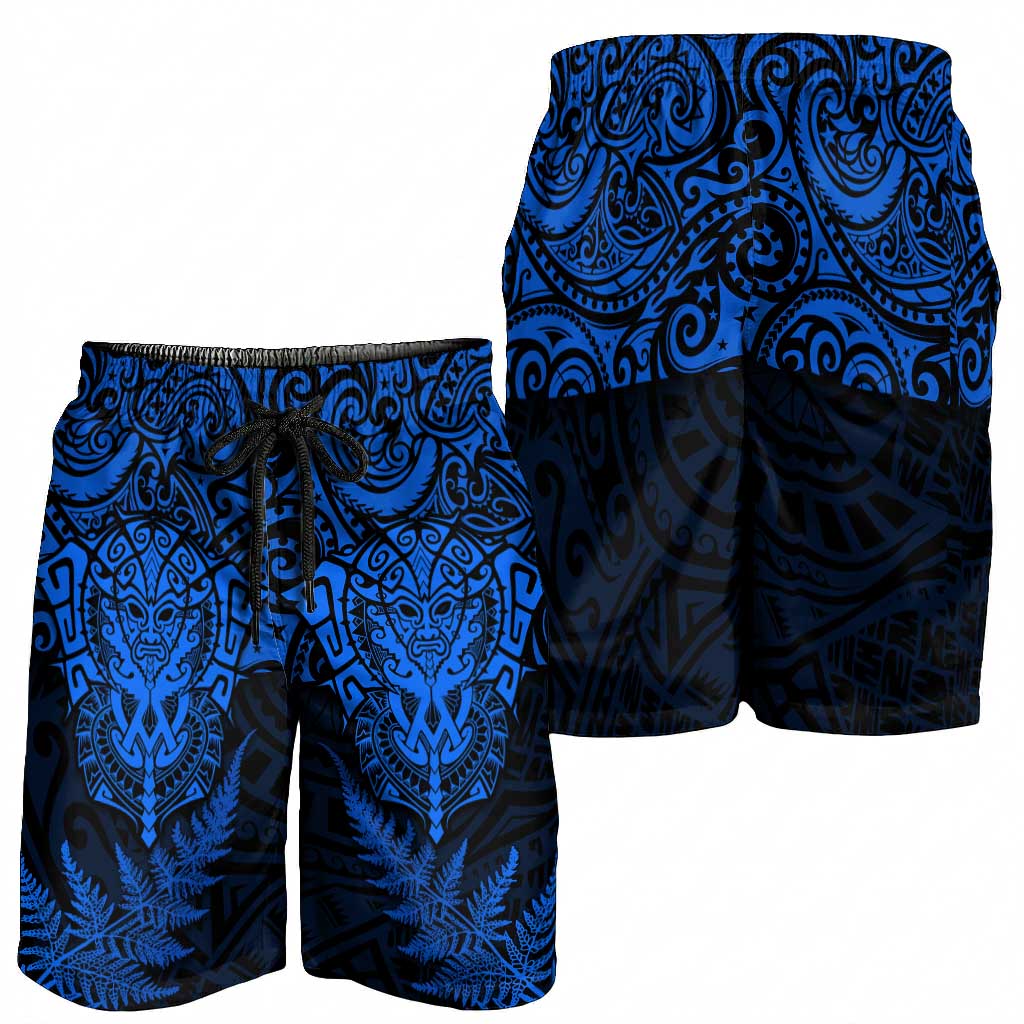 New Zealand Rugby All Blue Shorts for Men Silver Fern All Black Mix Ta Moko