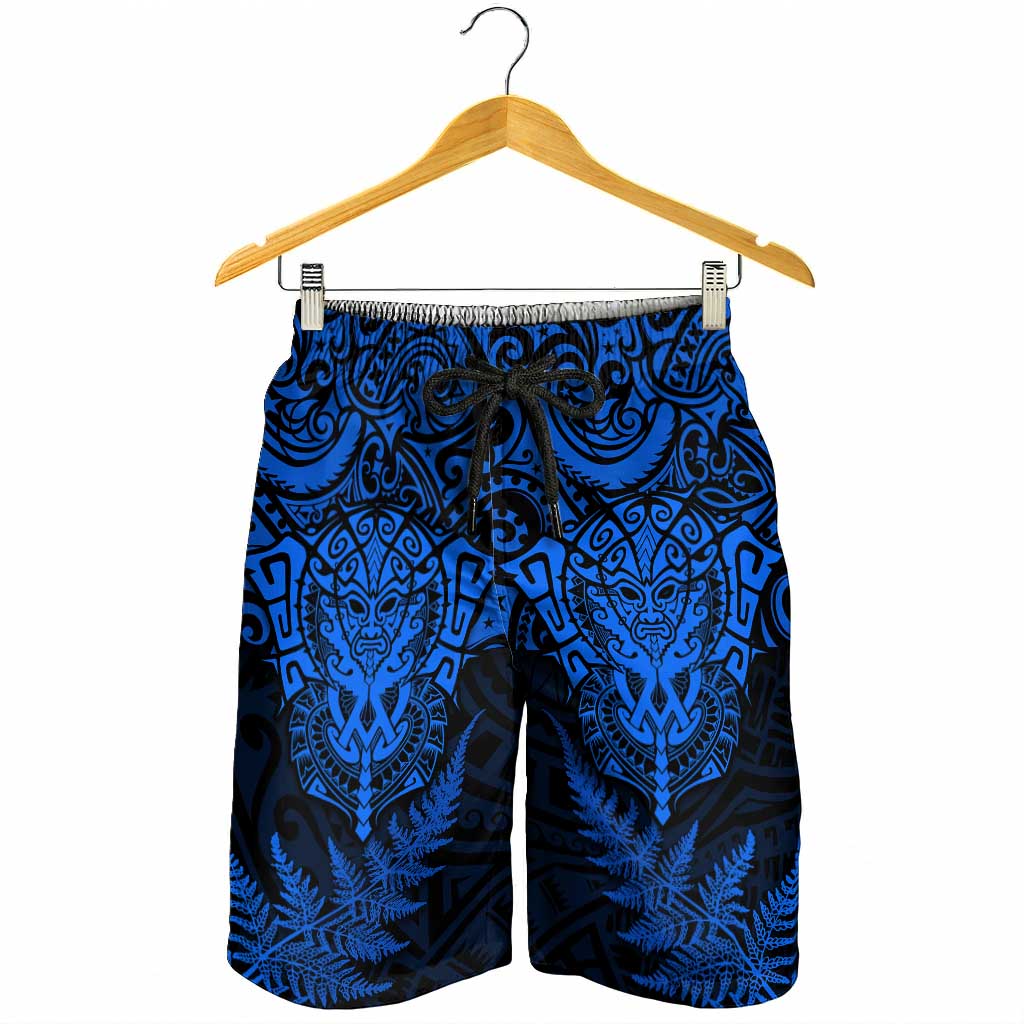 New Zealand Rugby All Blue Shorts for Men Silver Fern All Black Mix Ta Moko