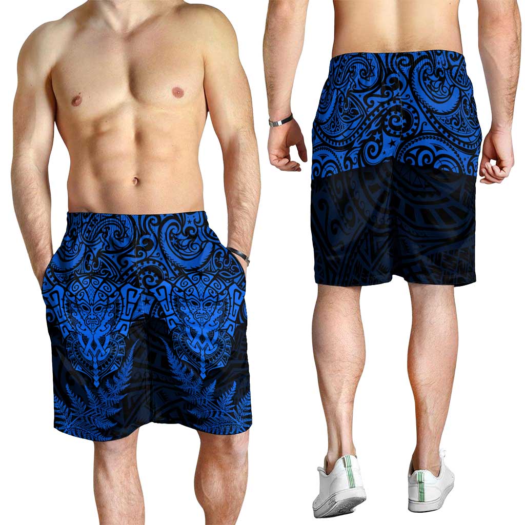 New Zealand Rugby All Blue Shorts for Men Silver Fern All Black Mix Ta Moko