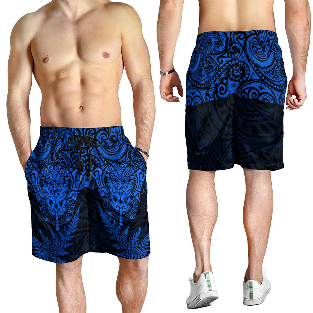New Zealand Rugby All Blue Shorts for Men Silver Fern All Black Mix Ta Moko