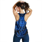 New Zealand Rugby All Blue Women Racerback Tank Silver Fern All Black Mix Ta Moko